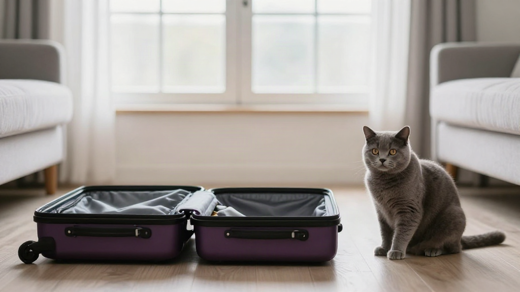 Cat Stressed When Packing a Suitcase? A Calm Pre-Trip Routine